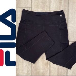 Black FILA workout leggings